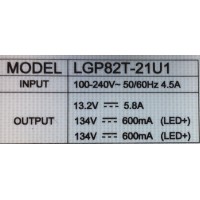 KIT DE TARJETAS PARA TV LG / MAIN EBT66676501 / EAX69462006(1.1) / FUENTE EAY65895655 / 3PCR03039A / LGP82T-21U1 / T-CON AKKDK1016 / 1690H6645A / PANEL NC820TQF-VXKH1 / DISPLAY V820DK1-Q01 D REV.C7 / MODELO 82UP8770PUA.BUSJLKR